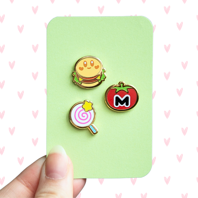 Kirby mini enamel pins