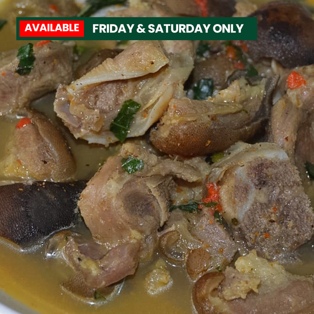 22. goat meat peppersoup - Available Friday and Saturday only