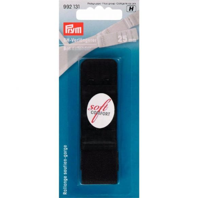 Prym BH verlengstuk 3 x 2 haken zwart (992131)