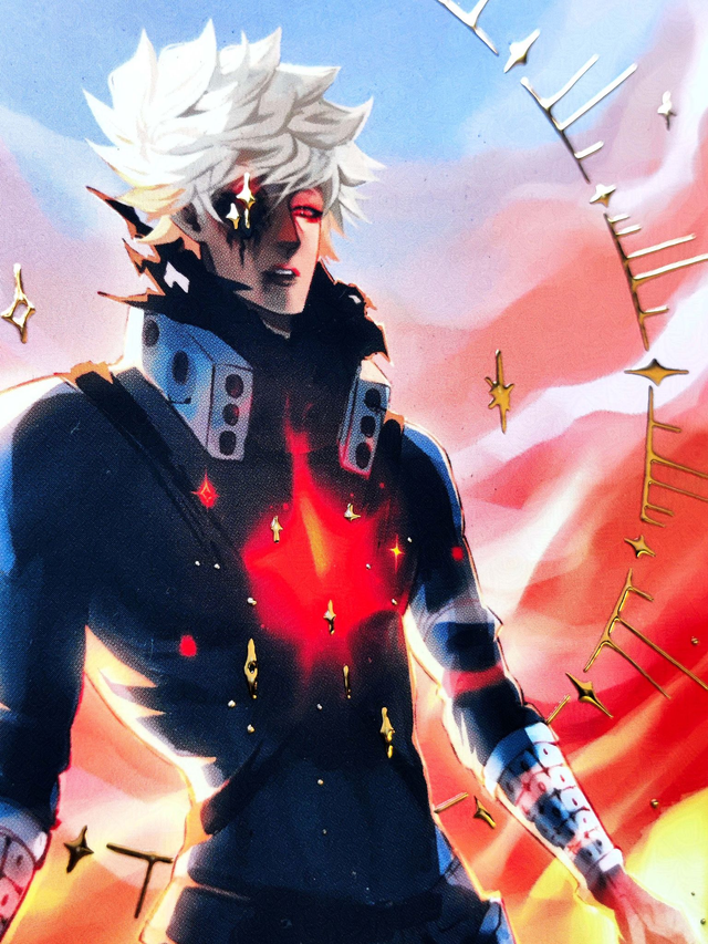 Kacchan Ablaze - Gold Foil - A5