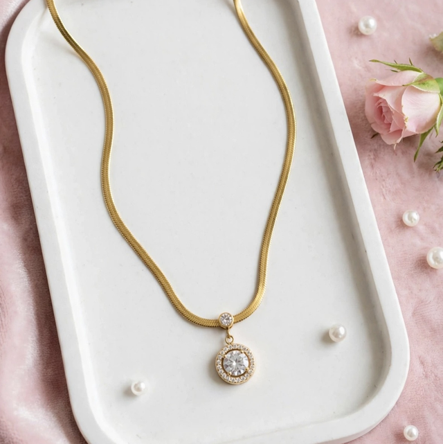 Collana Snake Punto Luce Gold