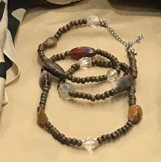 Brown Mixed Necklace- NEC72