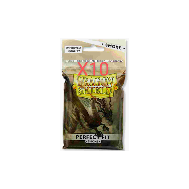 Dragon Shield Perfect Fit 100 Sleeves Smoke - 10 Confezioni