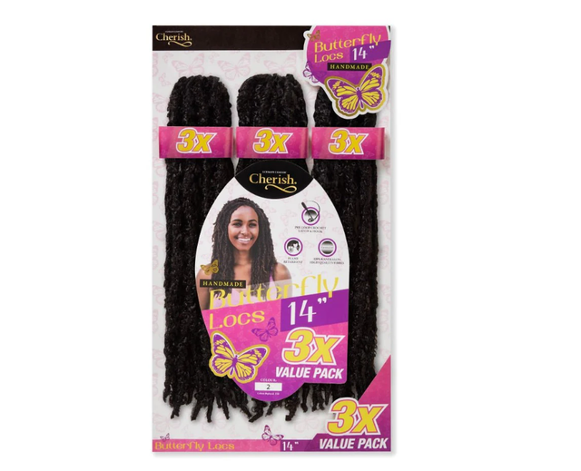 Cherish Bulk : 3X Butterfly Locs 14 (Col. 2)	