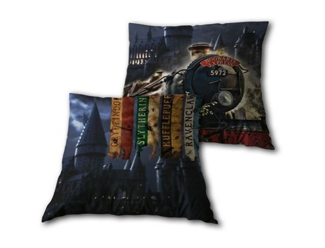 Coussin du Poudlard express &amp; le château Poudlard - Harry potter