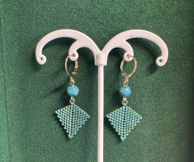 Apatite Bleue Goldfilled 14k - « Compassion » 