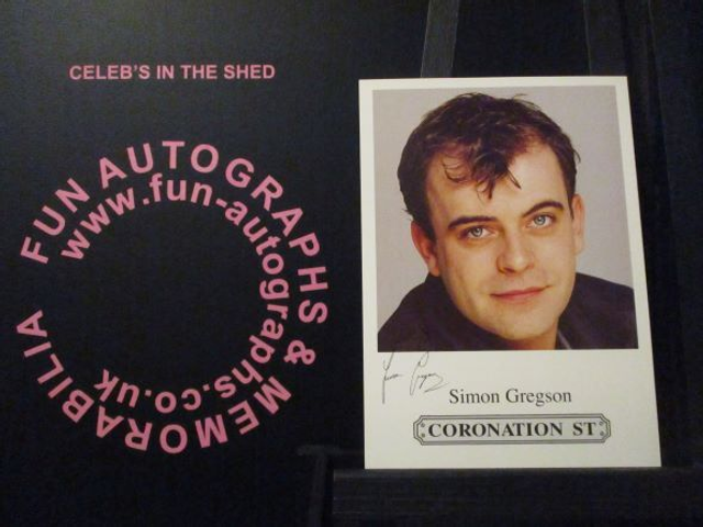 Simon Gregson (Steve McDonald) Original Coronation Street Pre-Print Cast Card