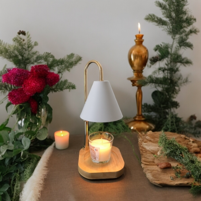 🔥 Lampe chauffe-bougie & fondants "Candelia" – Diffuseur sans flamme