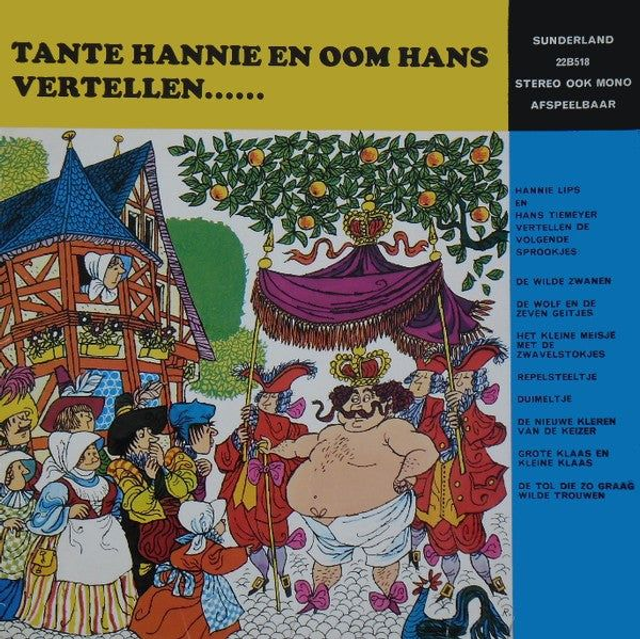Hanny Lips En Hans Tiemeijer - Tante Hannie En Oom Hans Vertellen (LP)