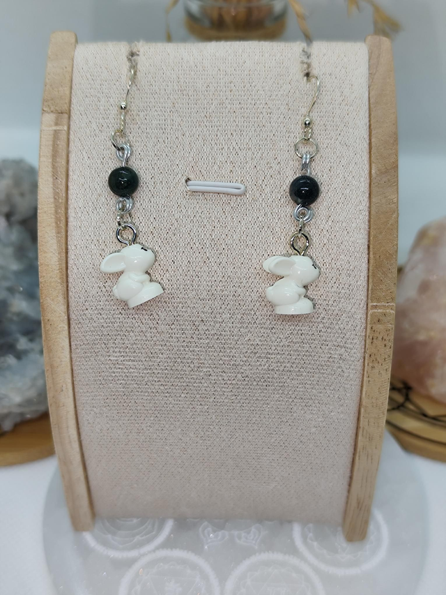 Agate mousse lapin blanc 