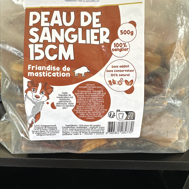 Peaux de sanglier 15cm