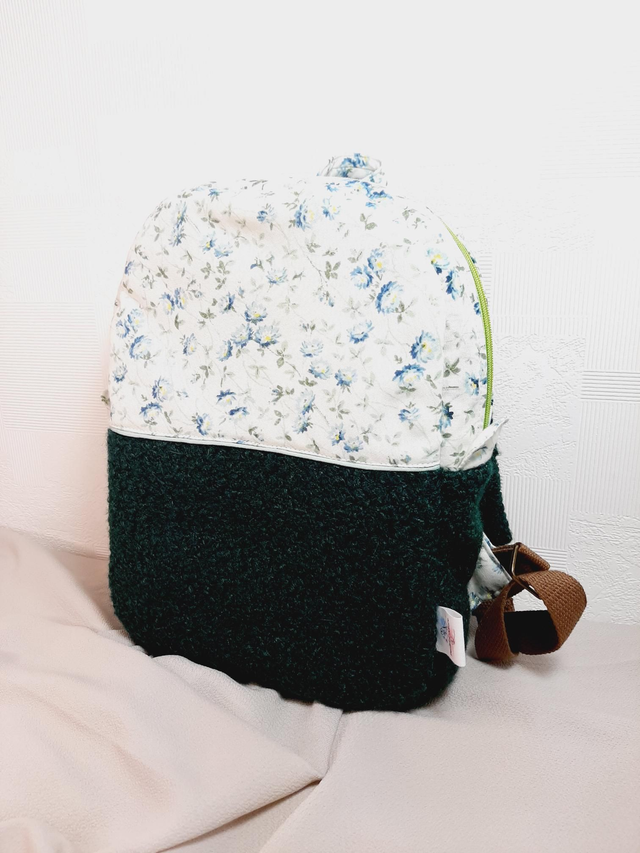 Sac à dos "Fleur bleue"