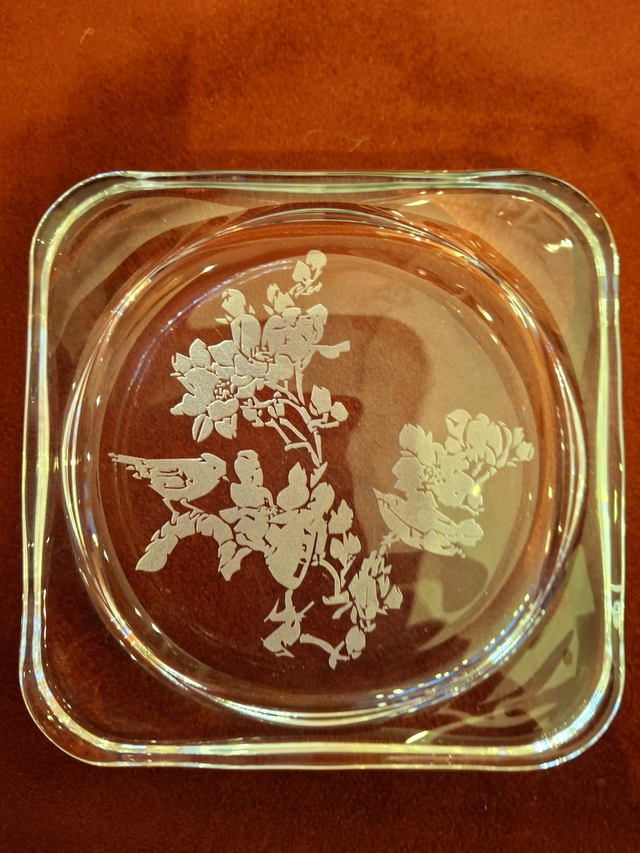 Vide poche verre Oiseaux cachés