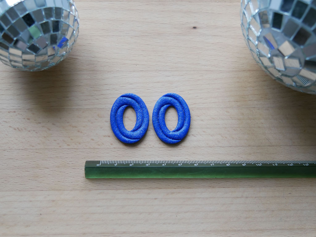 Maxi loop bleu paillettes