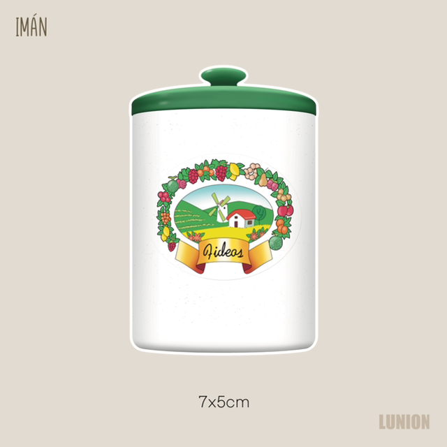 Imán frasco tapa verde