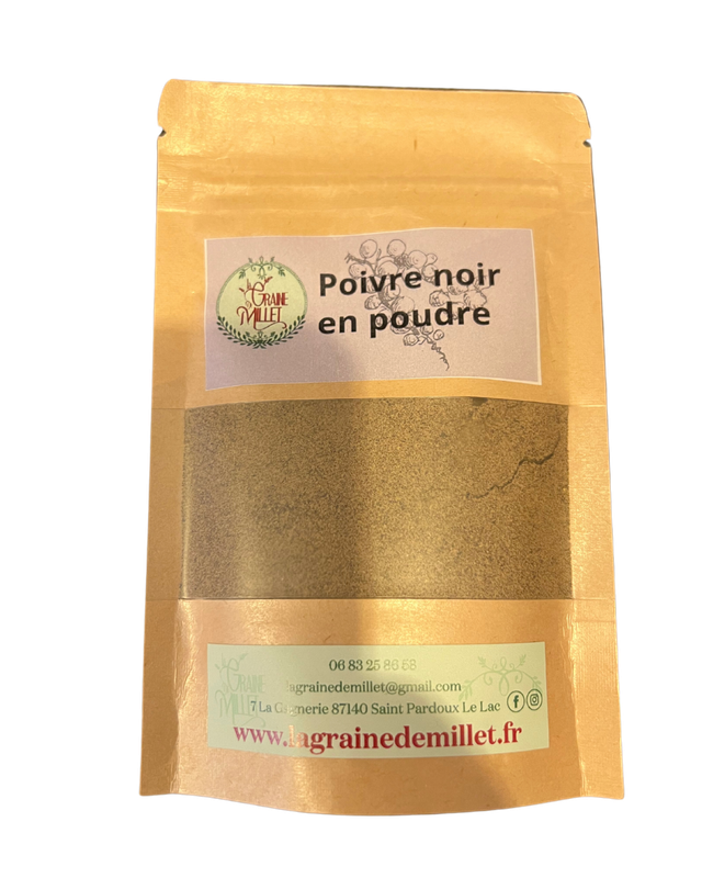 Poivre Noir de poudre Bresil