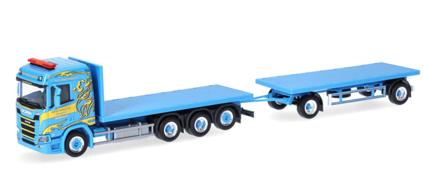 Scania CR 20 ND Rungen-Hängerzug Martin Wittwer Schweiz/Wattenwil Herpa 1:87 