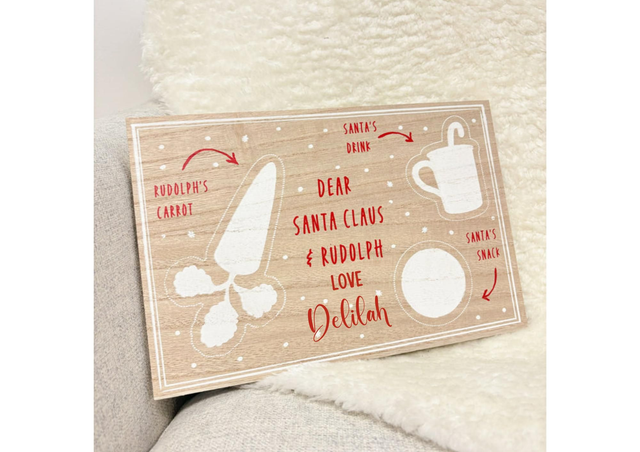 Santa &amp; Rudolf Christmas eve board