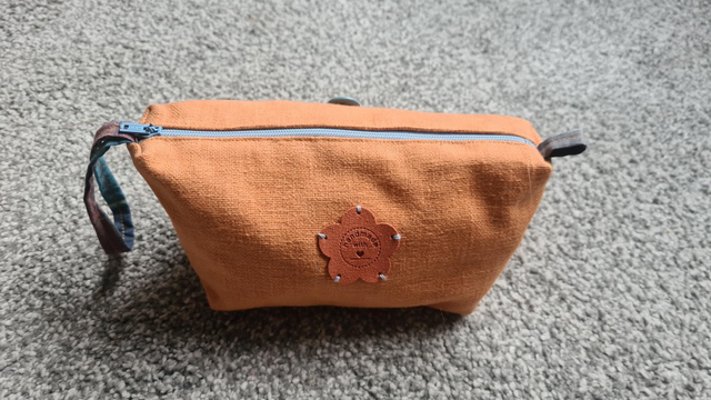 Orange Make Up Bag