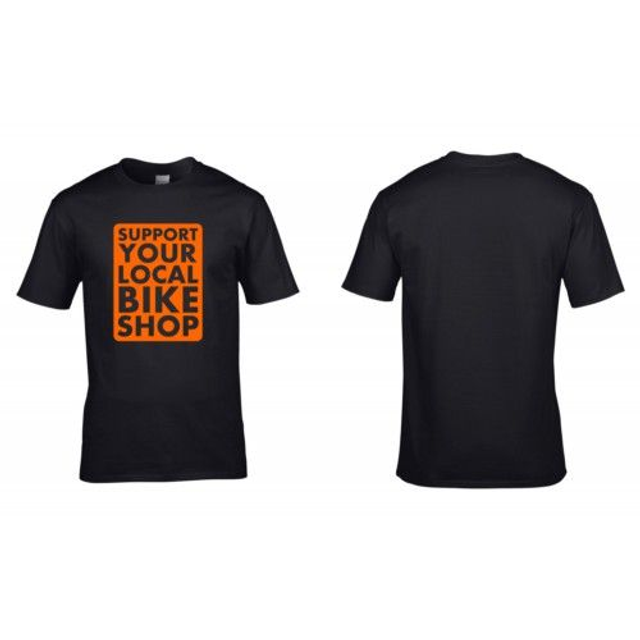 T-shirt Support Your Local Bike Shop - L