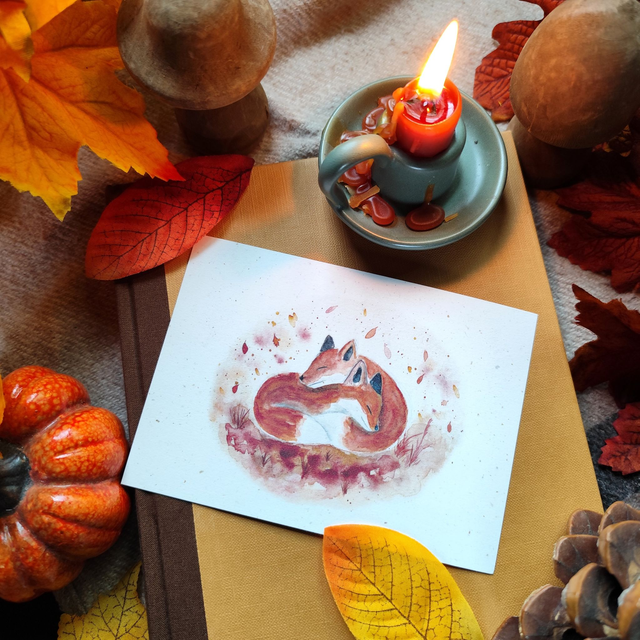 Douceur d'automne - carte postale  