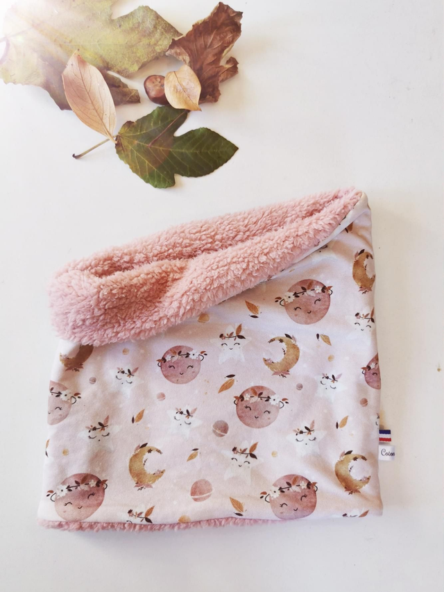 Snood enfant lune et étoile 