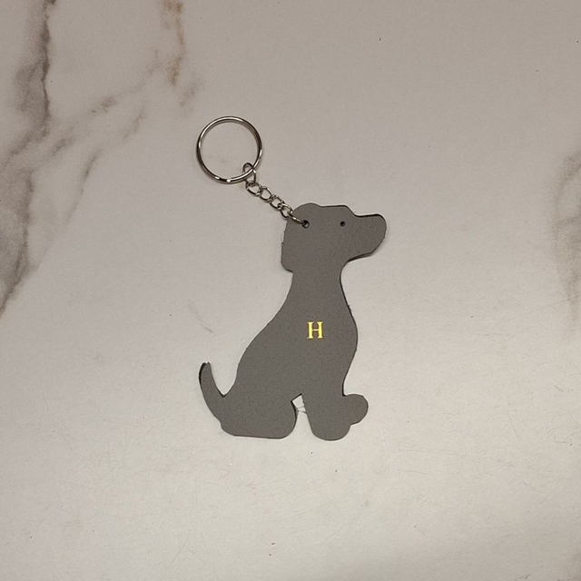 Cat & Dog Leather Keyring
