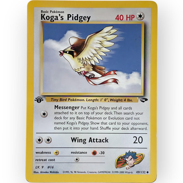 Koga's Pidgey 1st Edition | Gym Challenge #49 | Englisch