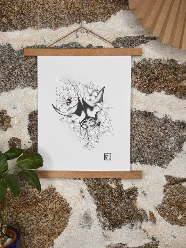 Print Raie Manta Tropicale