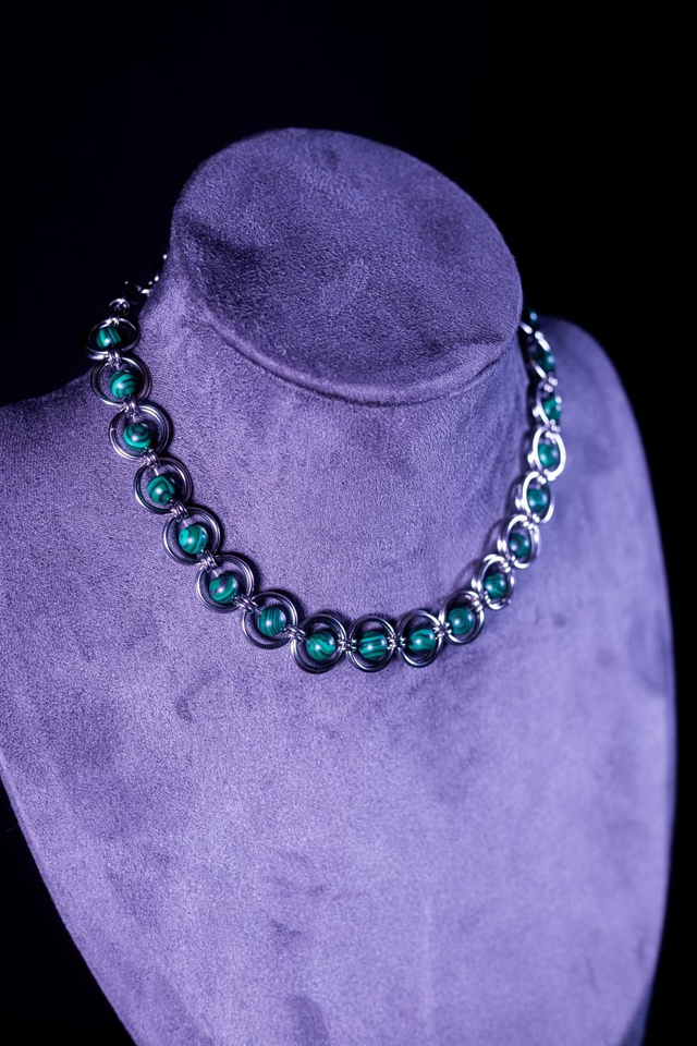 Choker Kuby (Malachite)