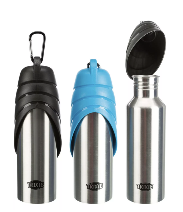 Trinkflasche, 750ml - mit Napf im Deckel