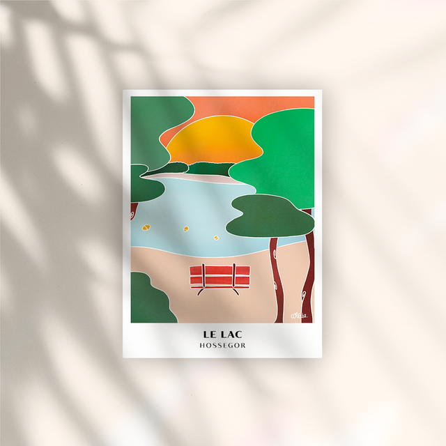 Argia I Hossegor Lac - Affiche Papier 250G