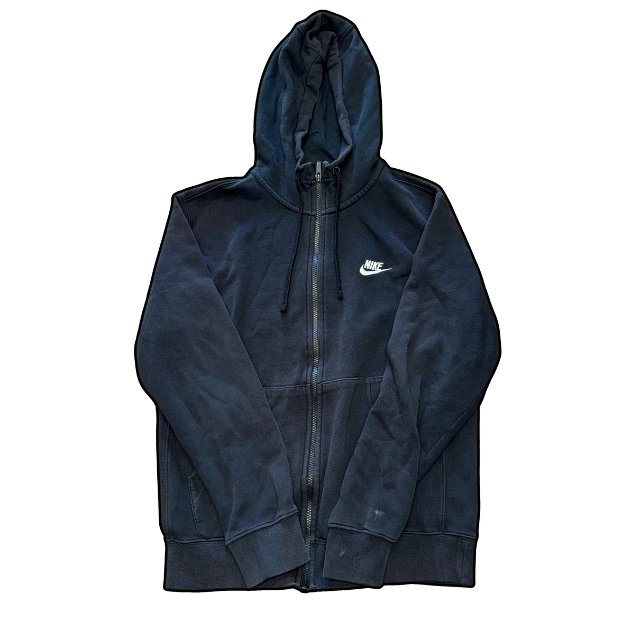 Nike Club Zip-Up Hoodie Black - S