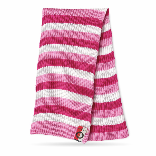 Feyenoord XL sjaal grof gebreid - roze/wit