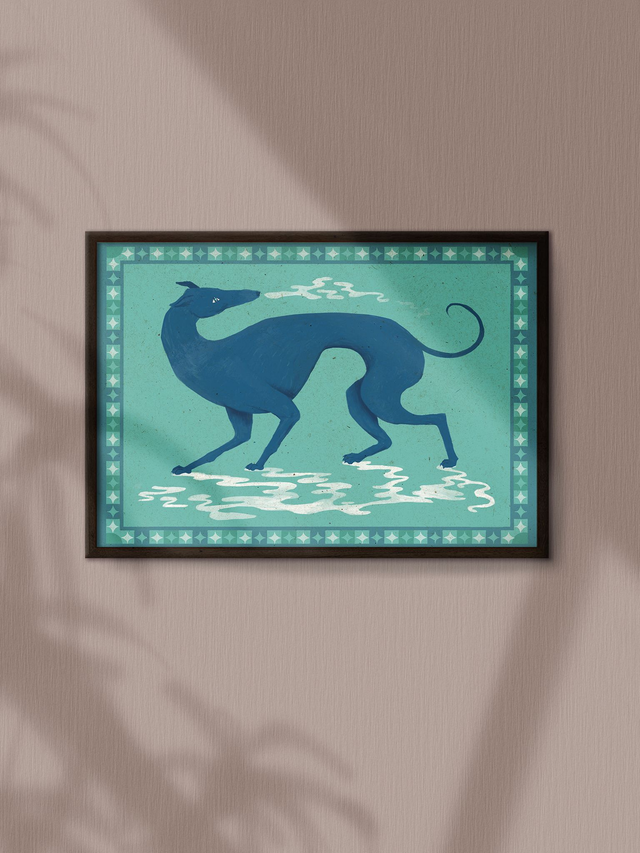 Whippet of Water // A4 Print