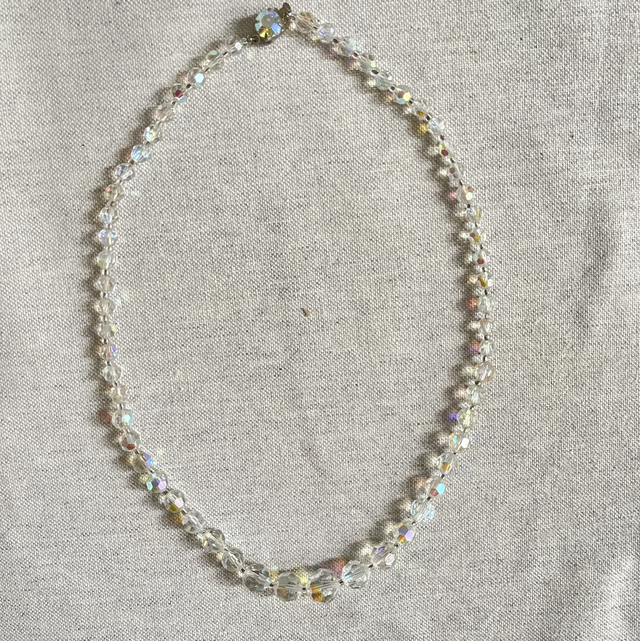 Aurora Borealis Collier Kristall geschliffen