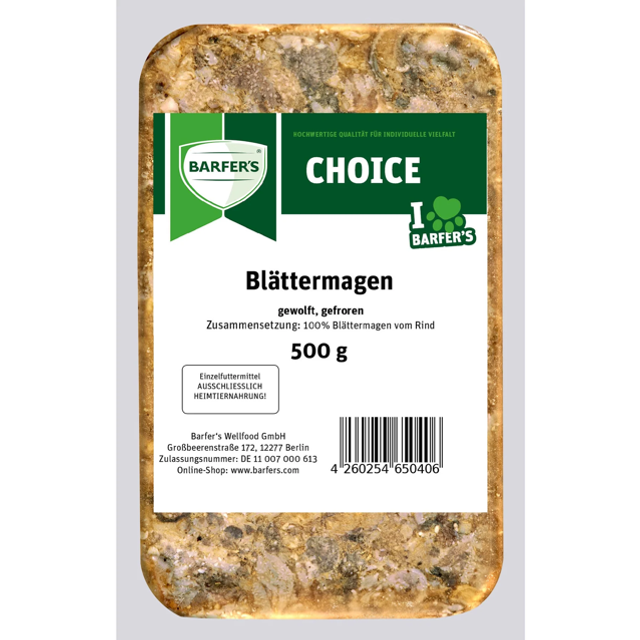 Rinder-Blättermagen gewolft 500g