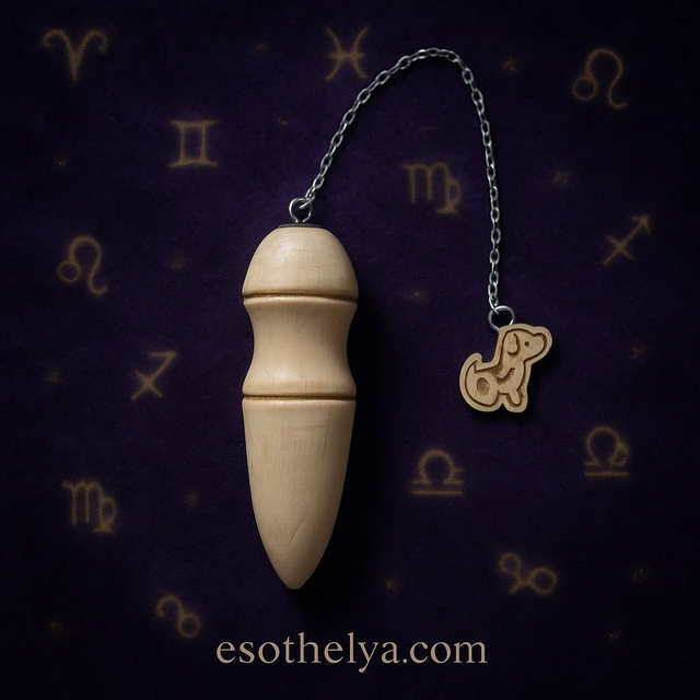 Pendule 22 en bois de cerisier