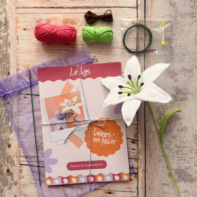 Kit crochet – Le lys (personnalisable)
