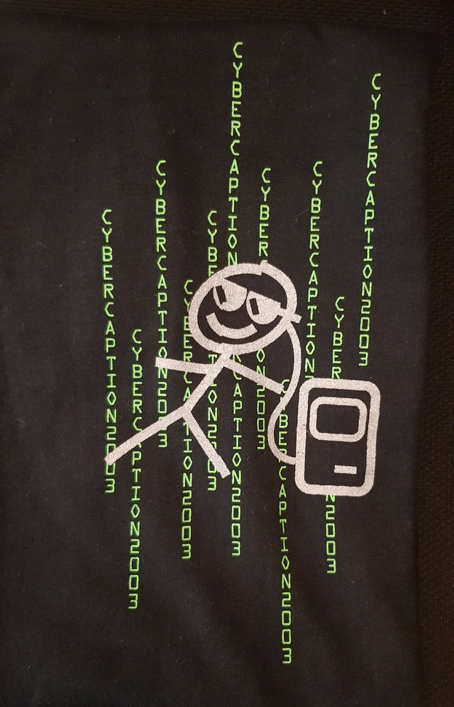 2003 "Cyber Caption" Vintage Tshirt (small)