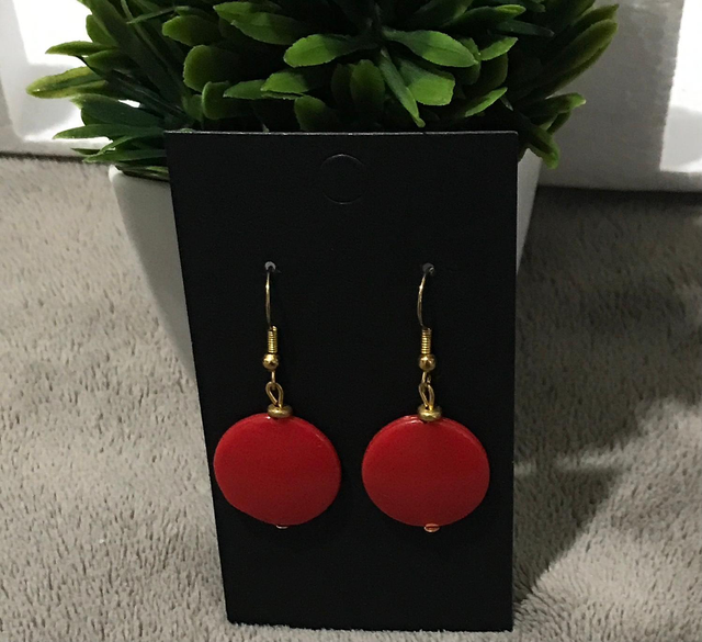 Red Dangling Earrings - RDE36