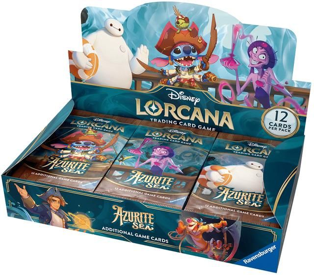 Ravensburger Disney Lorcana Trading Card Game: Azurite Sea Display Box
