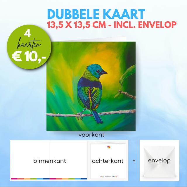 Vogel | Dubbele kaart incl. envelop
