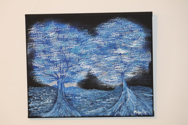 Peinture énergétique acrylique sur toile 30x40 cm