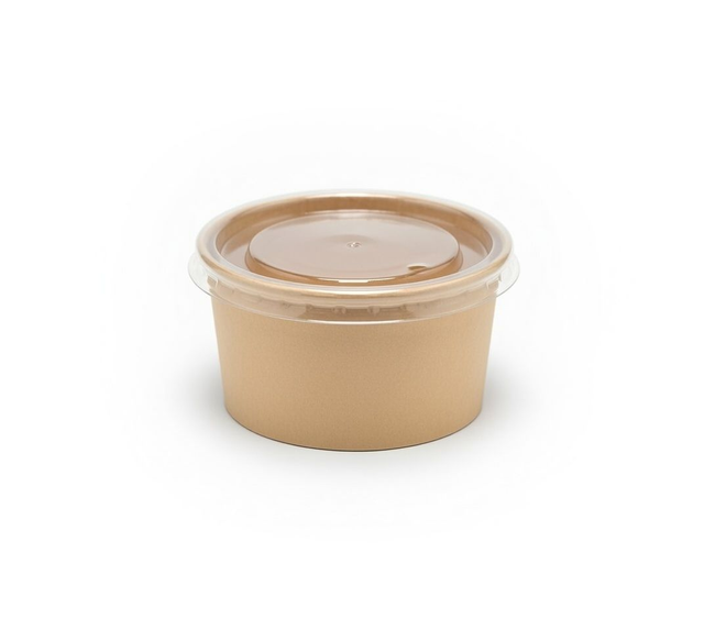 Clear PP Lid 115mm for 450ml Kraft Bowls | BTC088