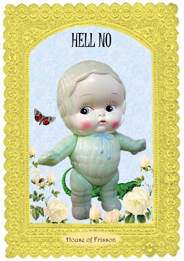 &quot;Hell No&quot; A3 Art Print by House of Frisson