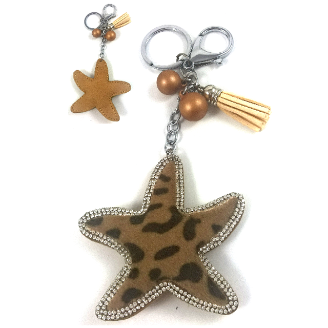 Bijou de sac/Porte-clés Etoile &amp; Strass (077)