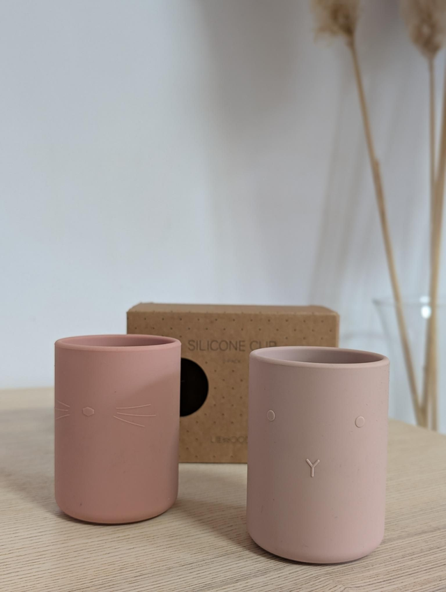 Lot x2 gobelets silicone Liewood - Prix neuf : 19 euros