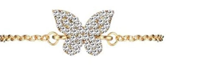 Bracelet papillon Strass 