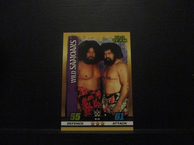 Wild Samoans - Tag Team Slam Attax 10th Edition Original Trading Card #327